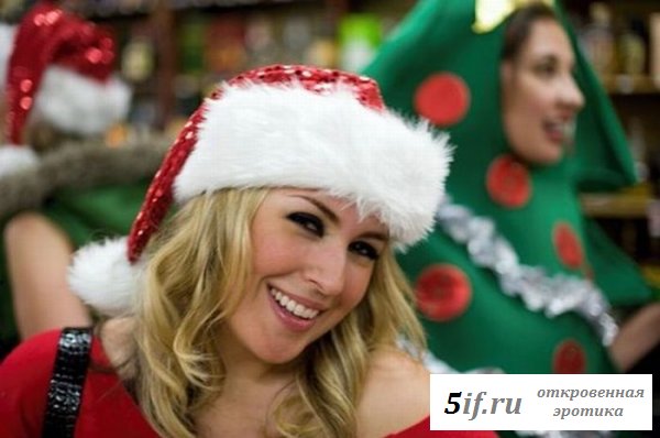 Телочки в новогодних костюмах (8 фото)