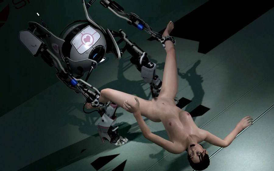 Хентай с Уитли из портал 2