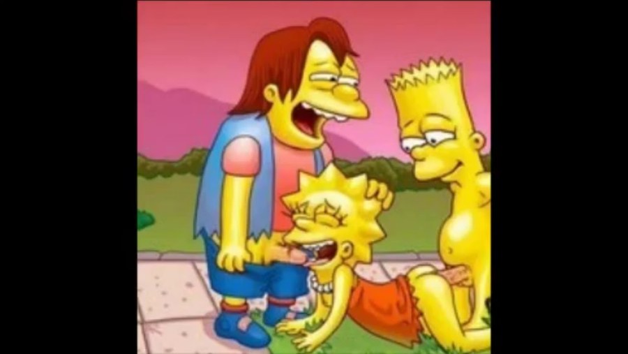 Эро барт и Лиза симпсон 3д