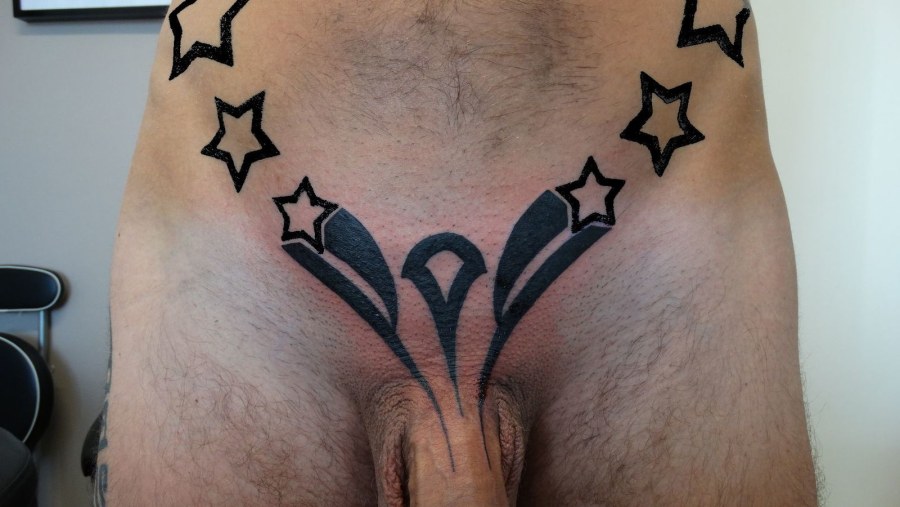 Мужские интимные прически