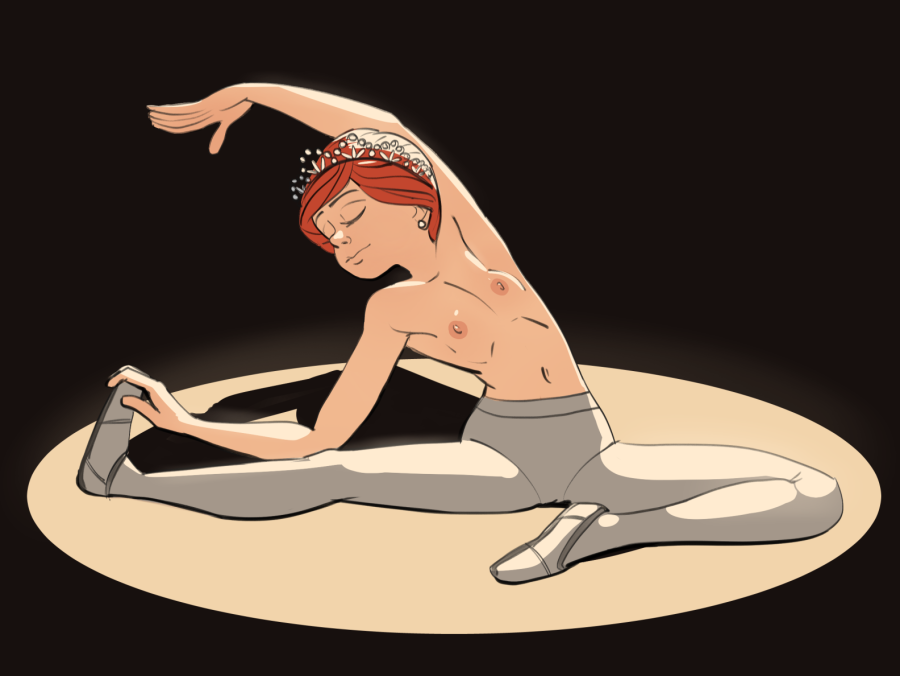 Две школьницы на кровати голые