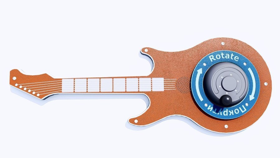 Гитара электрическая вид сверху