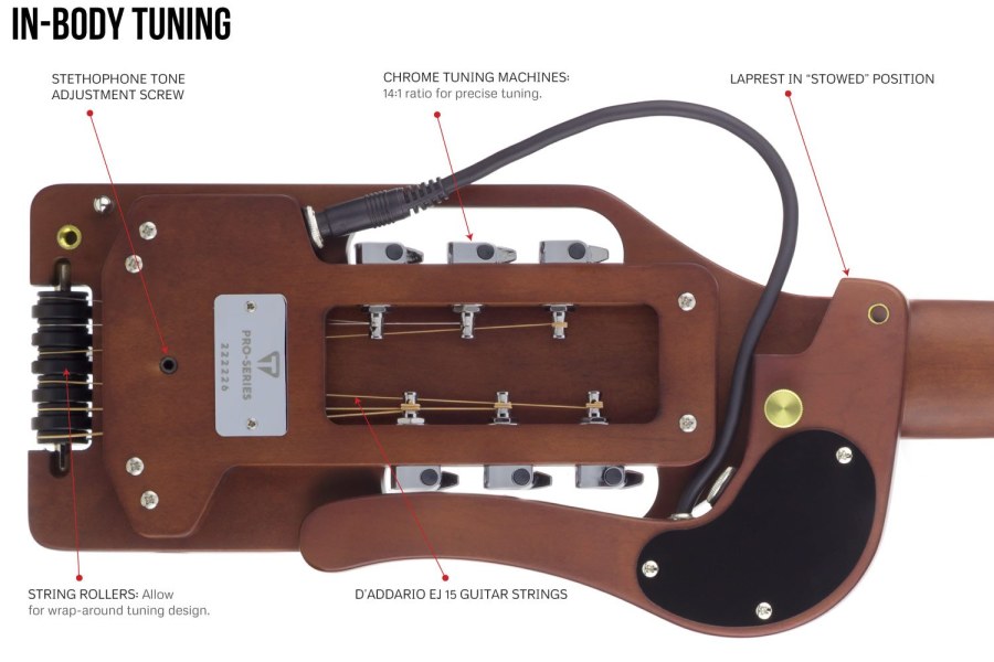Чертеж Тревел гитары
