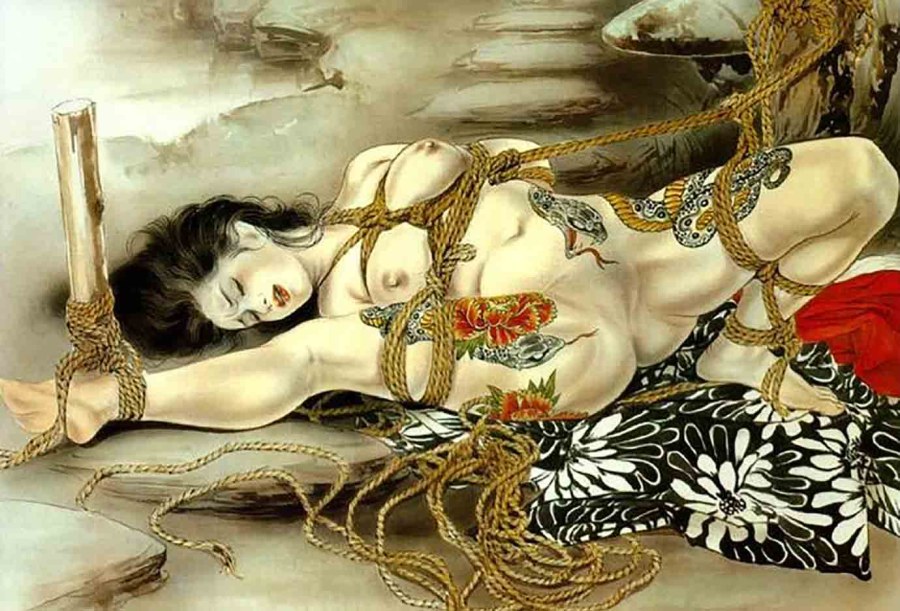 Японский художник Одзума Канаме шибари