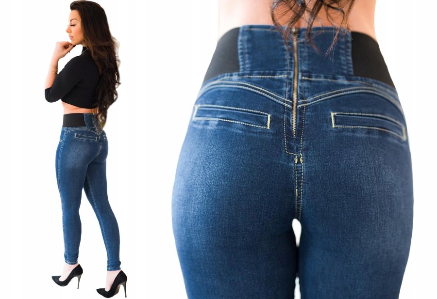 Женские джинсы с ширинкой сзади