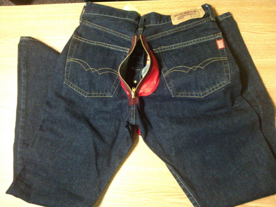 Джинсы ширинка молния