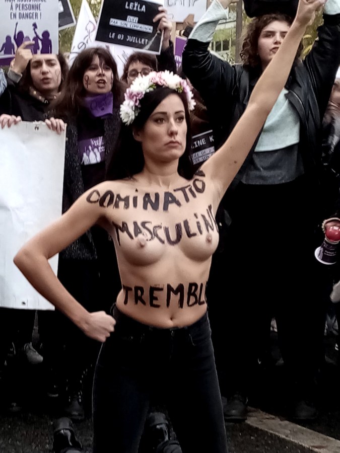 Протестующие голые женщины