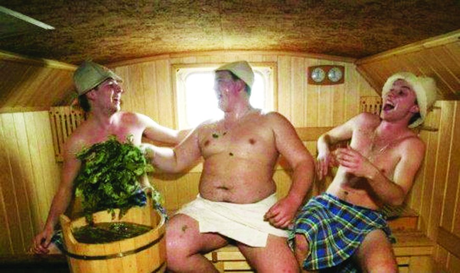 Поход в баню с друзьями
