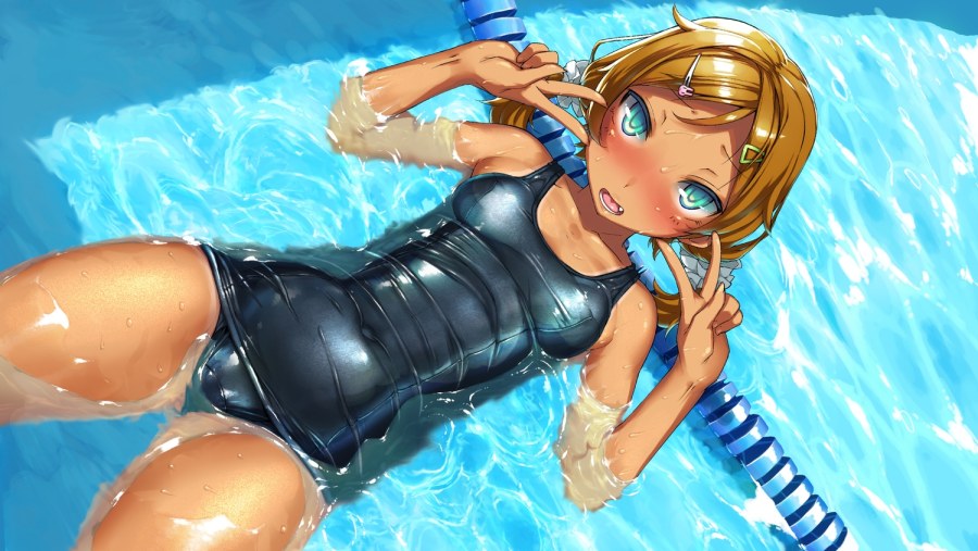 Хентай купальник бассейн