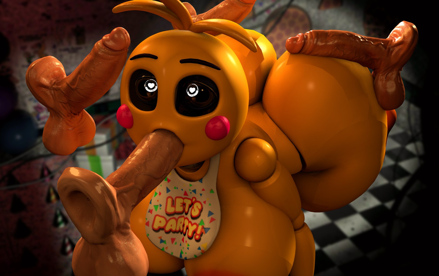 Toy chica blowjob