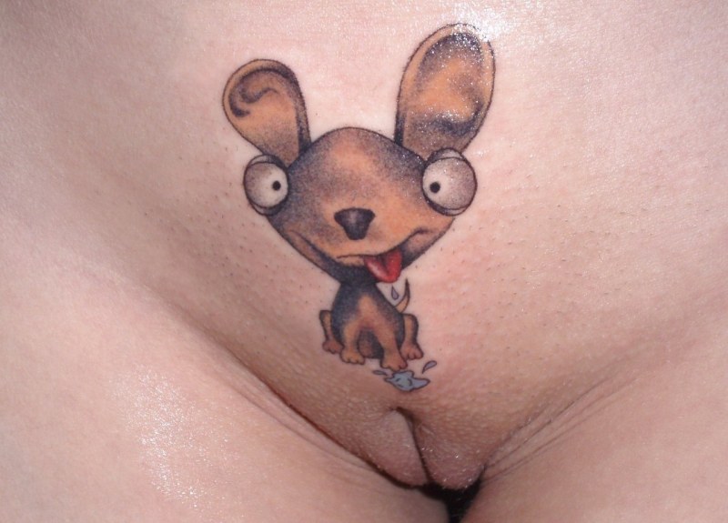 Прикольные интимные тату