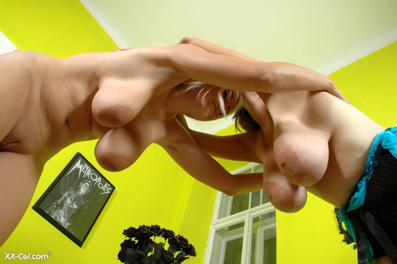 Большие сиськи подпрыгивают